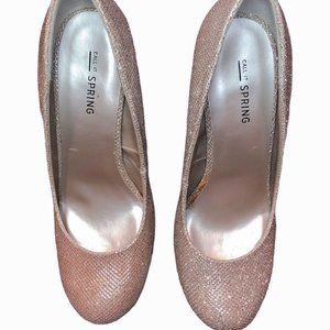 Brand New In Box Call It Spring Pink Shiny Heels